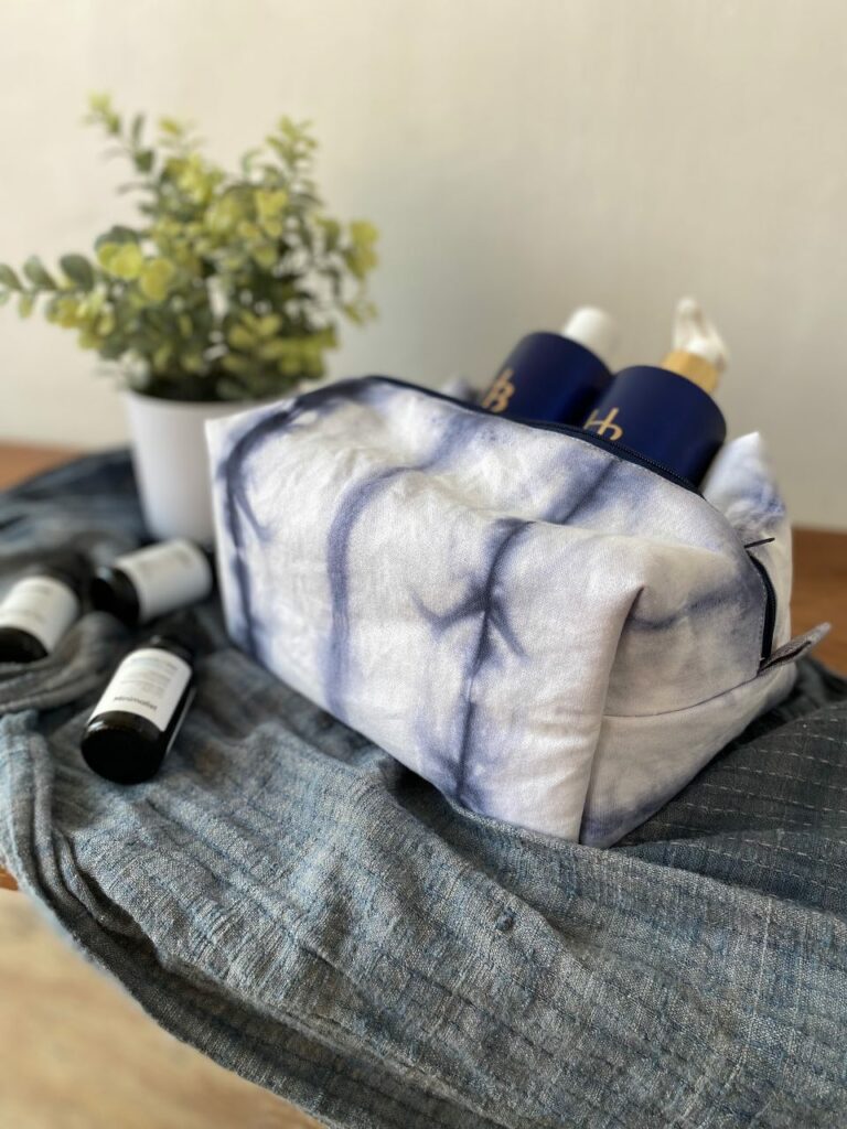 Shibori Makeup Bag