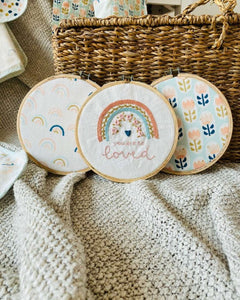 You are Loved Embroidered Hoop Set