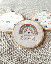 Load image into Gallery viewer, You are Loved Embroidered Hoop Set