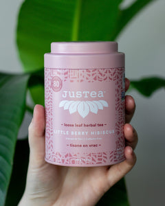 Little Berry Hibiscus Tin with Spoon