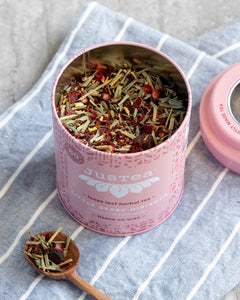 Little Berry Hibiscus Tin with Spoon