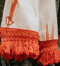 Load image into Gallery viewer, Peela Coral Tassel Scarf