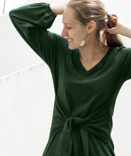 Load image into Gallery viewer, Myles Tie Front Tunic in Pineneedle