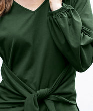 Load image into Gallery viewer, Myles Tie Front Tunic in Pineneedle