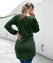 Load image into Gallery viewer, Myles Tie Front Tunic in Pineneedle