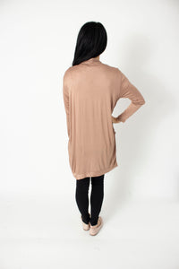 Champagne Tan Open Cardigan