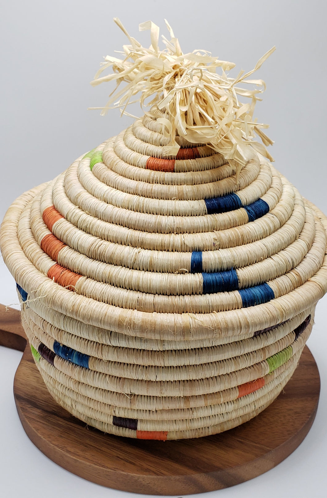 Lidded Rwanda Basket