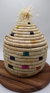 Lidded Rwanda Basket