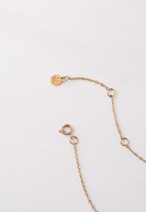 Charity Gold Mother of Pearl Dainty Pendant Necklace