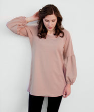 Load image into Gallery viewer, TORI French Terry Tunic in Peach Nougat