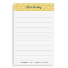 Load image into Gallery viewer, &quot;This is the Day&quot; Notepad Stationery