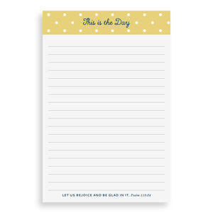 "This is the Day" Notepad Stationery