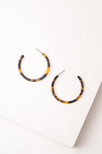 Load image into Gallery viewer, Alice Thin Resin Hoop Earrings