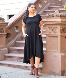 The Erica Swing Dress in Black