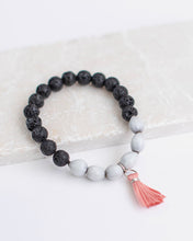 Load image into Gallery viewer, Gael Lava Beads Tassel Bracelet