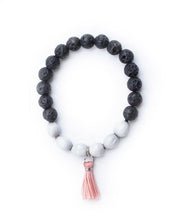 Load image into Gallery viewer, Gael Lava Beads Tassel Bracelet