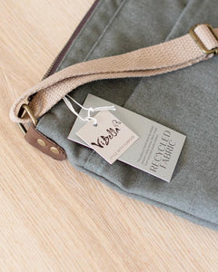 Julia Green Canvas Crossbody Bag