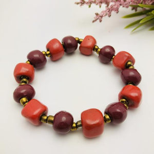 Simple Ceramic Clay Bracelet - Various Colors