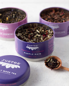 Purple Tea Trio with Spoon